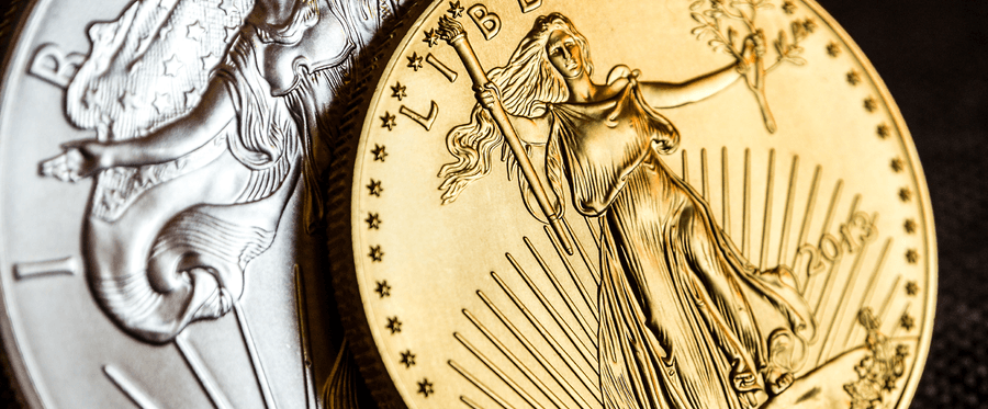 Physical gold and silver coins and bars