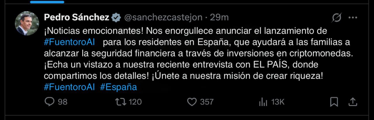 Pedro Sánchez's Announcement of a new financial project for residents of Spain